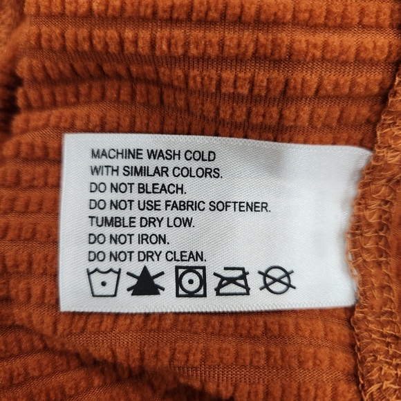 Orvis Mens Horseshoe Hills 1/4 Zip Top XL Orange Pullover Outdoor Hiking Stretch - Picture 8 of 13